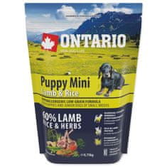 Ontario Puppy Mini bárány és rizs 0,75kg