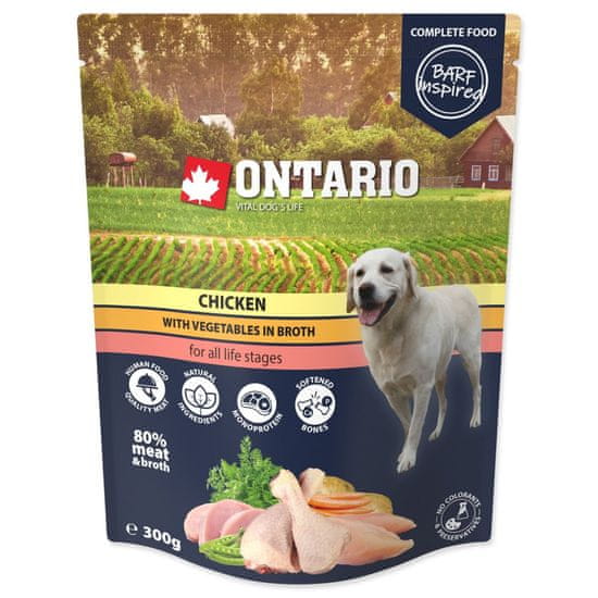 Ontario Kapszula csirke zöldségekkel húslevesben 300g