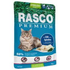 RASCO Premium sterilizált tőkehal spirulinával 85g