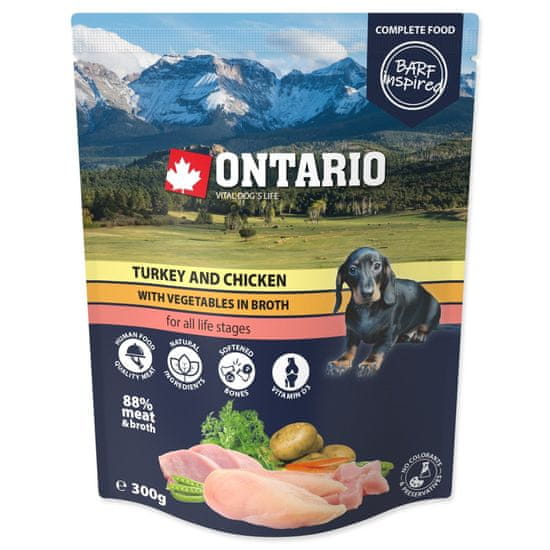 Ontario pulyka és csirke zseb zöldségekkel húslevesben 300g