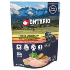 Ontario pulyka és csirke zseb zöldségekkel húslevesben 300g