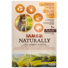 IAMS Naturally Adult csirke és bárány mártással 85g