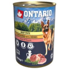 Ontario marhahús konzerv fűszernövényekkel, pástétom 400g