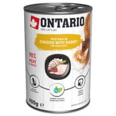 Ontario csirke- és nyúlkonzerv, pástétom 400g