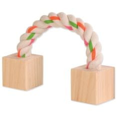 Trixie játék kötél fa blokkokkal 20cm