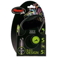 Flexi Póráz Black Design kábel S zöld 5m
