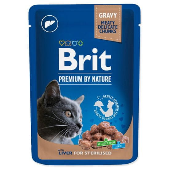 Brit Premium Cat Sterilizált máj 100g
