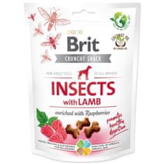 Brit Care Dog Crunchy Cracker rovarok, bárány és málna 200g