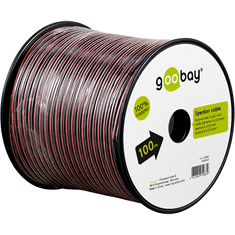 Goobay hangszóró kábel CU 100m - Piros/Fekete (15086)