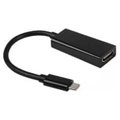 MG adapter USB-C / HDMI 4K 0.25m, fekete