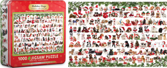 EuroGraphics Puzzle ón dobozban Karácsonyi kutyák 1000 darab