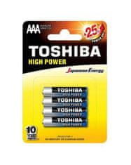 TOSHIBA High Power Alkaline mikró elem 4 darab