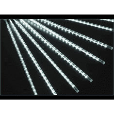 ENTAC Karácsonyi LED, műanyag meteoreső 30cm, hideg fehér, 3m (ECLMT-10CW30) (ECLMT-10CW30)