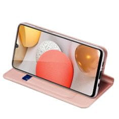 HURTEL Tokborító Skin Pro könyvespolc Samsung Galaxy A42 5G rózsaszín
