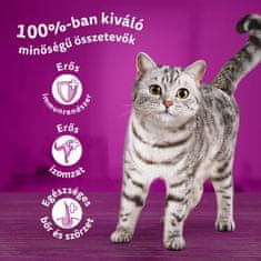 Whiskas Pure Delight baromfiválaszték nedvestáp zselében felnőtt macskáknak, 48 x 85 g