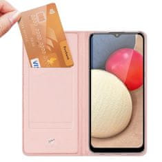 HURTEL Tokborító Skin Pro könyvespolc Samsung Galaxy A02s EU rózsaszín
