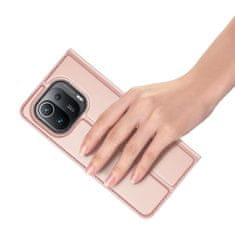 HURTEL Tokborító Skin Pro könyvespolc Xiaomi Redmi Note 9T 5G rózsaszín telefonhoz