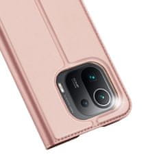 HURTEL Tokborító Skin Pro könyvespolc Xiaomi Redmi Note 9T 5G rózsaszín telefonhoz