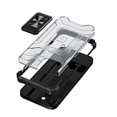 HURTEL Tokborító Crystal Ring Armor iPhone 12 Pro készülékhez fekete