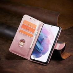 HURTEL Mágneses borítótok állvánnyal Samsung Galaxy S22 + rózsaszín