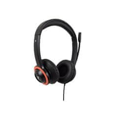 V7 HA530E Safe Sound Education Vezetékes 2.0 Fejhallgató Fekete-piros