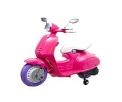 RAMIZ Retro Vespa robogó gyerek elektromos motorkerékpár - rózsaszín