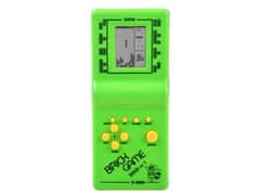 RAMIZ Klasszikus tetris játék zöld színben 14cm