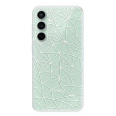 iSaprio Abstract Triangles 03 - white szilikon tok Samsung Galaxy S23 FE