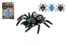 Teddies Pók mászik az üvegen műanyagon 8cm - színkeverés