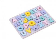 MWSJ Fából készült puzzle Pasztell ábécé