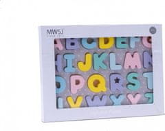 MWSJ Fából készült puzzle Pasztell ábécé