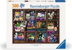 Ravensburger Puzzle Macskák és szukkulensek 500 darab