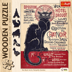 Trefl Fa puzzle Art: Steinlen - Fekete macska, Le Chat Noir 200 darab
