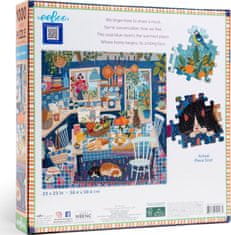 eeBoo négyzet alakú puzzle Kék konyha 1000 darab