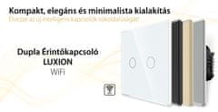 Luxion Dupla Wi-Fi Üveg Érintőkapcsoló, Arany