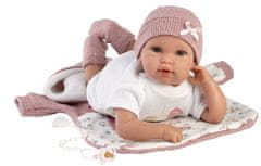 Llorens 63650 New Born - valósághű baba hangokkal és puha szövet testtel - 36 cm