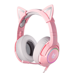 Onikuma K9 vezetékes gaming fejhallgató RGB pink (K9 Pink RGB 3.5mm) (K9 Pink RGB 3.5mm)