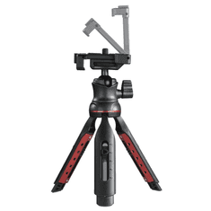 Hama Solid II, 21B háromlábú fotóállvány Okostelefon/digitális fényképezőgép 3 láb(ak) Fekete, Vörös (4635)