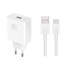 hálózati töltő USB-A aljzat (5V/2A, 66W, gyorstöltő + USB-C kábel) fehér (HN-110600E00) (HN-110600E00)