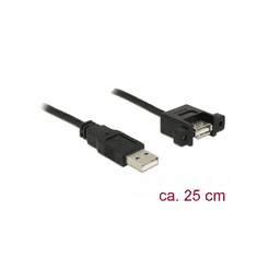 DELOCK USB Kabel A -> A St/Bu Bu zum Einbau 0.25m (85462)