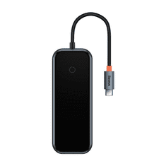 BASEUS AcmeJoy Series Hub 7in1 USB-C to 2xUSB 3.0 + HDMI + USB 2.0 + USB-C PD + SD/TF sötét szükre (WKJZ010413) (WKJZ010413)