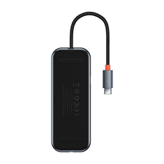 BASEUS AcmeJoy Series Hub 7in1 USB-C to 2xUSB 3.0 + HDMI + USB 2.0 + USB-C PD + SD/TF sötét szükre (WKJZ010413) (WKJZ010413)