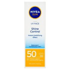 Nivea Mattító fényvédő arckrém SPF 50 (Mattifying Effect Shine Control) 50 ml