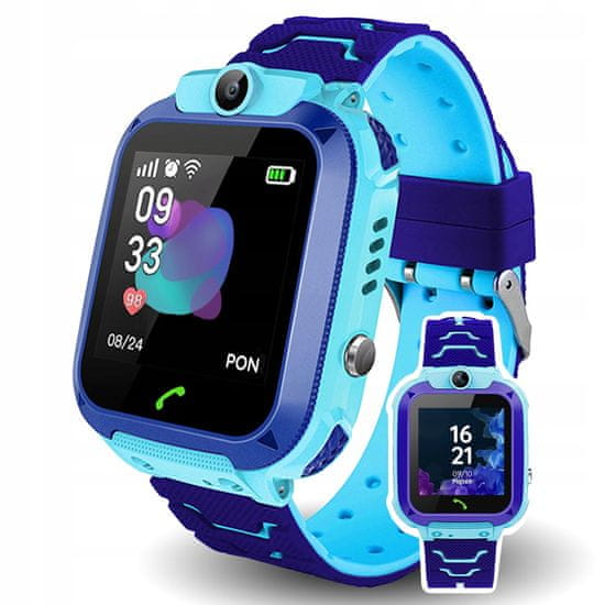 R2Invest Gyermek SIM LCD GPS Smart Watch SMS és hívások kék