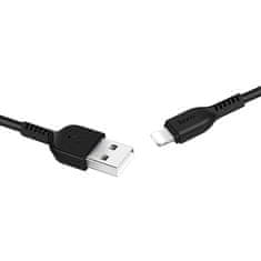 TKG Töltőkábel: HOCO X13 - USB / Lightning kábel 2,4A - 1m, fekete