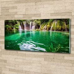 Wallmuralia.hu Akril üveg kép Lake plitvicei 125x50 cm 4 fogantyú