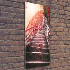 Wallmuralia.hu Akril üveg kép Lépcsők a hegyekben 50x125 cm 4 fogantyú