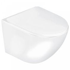 KERRA DELOSWH Delos WH fali rimless WC soft-close ülőkével