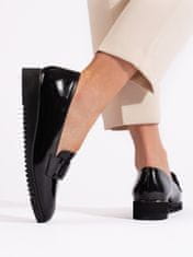 Amiatex Női félcipő 107531 + Nőin zokni Gatta Calzino Strech, fekete, 39