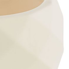 botle Kerámia virágcserép Fehér 15.5 cm H14.5 cm matt